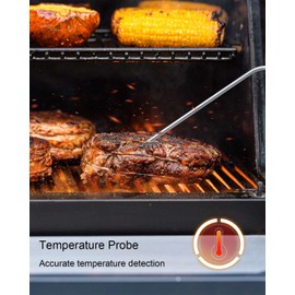 Hopper Lid Door Switch Temperature Probe Fit for Masterbuilt Gravity Series 560/800/1050 XL Digital Charcoal Grill + Smoker, Replace 9904190041