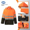 ProtectX Class 3 High Visibility Rain Gear for Men Waterproof,