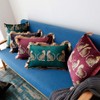 XSlive Lumbar Decorative Throw Pillow Cover with Tassels Leopard Pattern