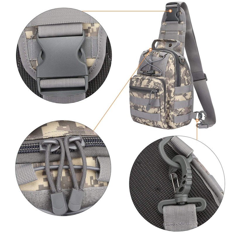G4Free Lightweight Tactical Assault Small One Strap Sling MOLLE Backpack