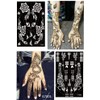 XMASIR 10 Sheets Tattoo Stencils 20 Pcs Arm Hand Tattoo