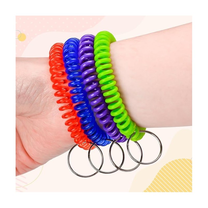 TCSYLSC 120-Pack Wristlet Keychains, 12 Vivid Color Options, Adjustable Stretchy