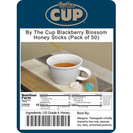 By The Cup Blackberry Blossom Honey Sticks (Pack of 50)