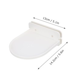 KOMBIUDA 1 Pc Wifi Stand Soundbar Pole Speaker Cable Organizer Rack Echo Shelves Dot Hanger Holder Echo Clock Neat Holder Wall Mount Tablet Stand White