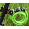 5 Resettable Digit Combination Bike Lock Bicycle Spiral Steel Cable