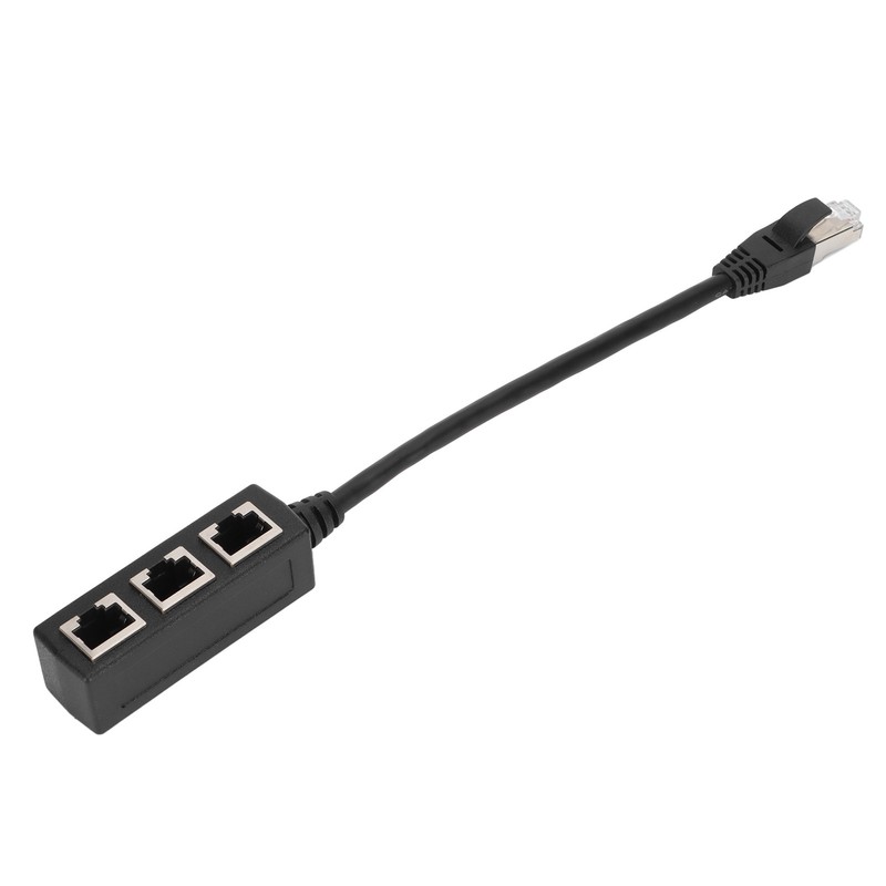 RJ45 Ethernet Adapter Cable Extension Function 1 to 3 Port