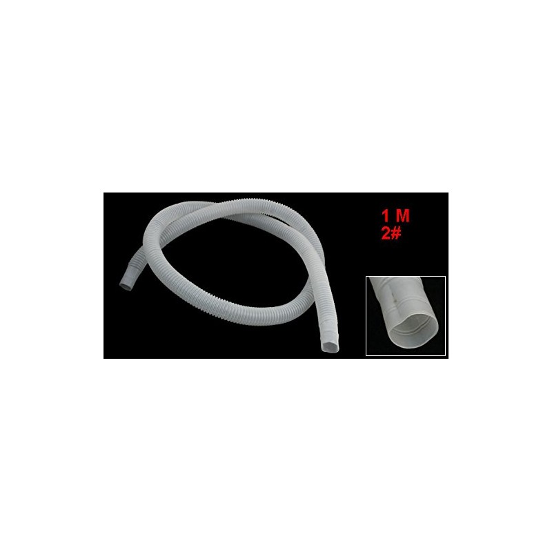 Sourcingmap White Plastic Air Conditioner Drain Pipe Water Hose 1