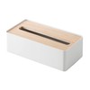 Yamazaki Industries 7730 Tissue Case with Lid, L, Natural, Approx.