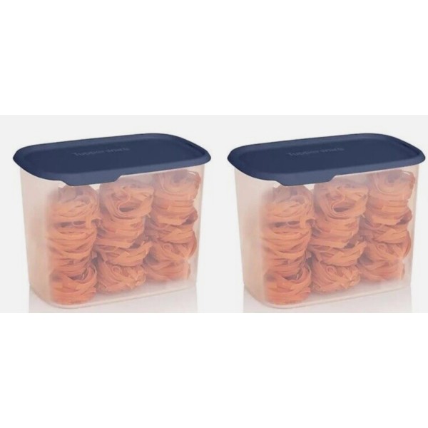 Tupperware One Touch Fresh Food Containers Set 18.5 cups Navy