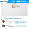 10 Pack VF3502 High Efficiency Dust Bags Replacement for RIDGID