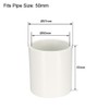 sourcing map 50mm Straight PVC Pipe Fitting Coupling Adapter Connector