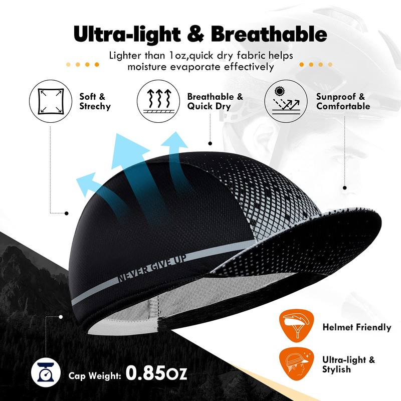 Hikenture - Gorra de ciclismo para hombres y mujeres, sombrero