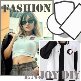 30 PCs Sublimation Patches - Iron On Blank Patches for DIY Crafts Hats Caps Backpack Uniforms New Year Gifts (Mixed / 30PCs)