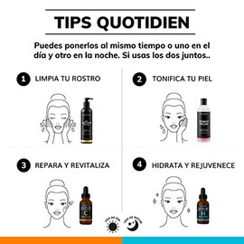 Kit Facial Quotidien: 1 Serum Vitamina C 30ml + 1 Serum Ácido Hialurónico 30ml - Ingredientes Naturales - Hidratación Profunda + Vitalidad en tu Rostr