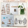 Creamy White Wall Hooks - 8 Pcs Leather Strap Curtain