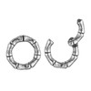 HZMAN Surgical Steel Huggie Hoop Earrings 4mm Silver Hypoallergenic Punk