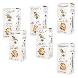 The Fine Cheese Co Sea Salt & Evoo Crackers, 125 GR, 6 Pack