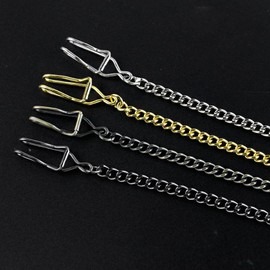 4PCS Waist Chain Pocket Watch Chain Accessory 14.7 "(37.5 cm), Men's/Women's Mix Color Metal Alloy Pocket Watch Chain-(Mix Color 4-Pack)