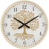 Deco 79 Wooden Tree Decorative Wall Clock Wall Clock for