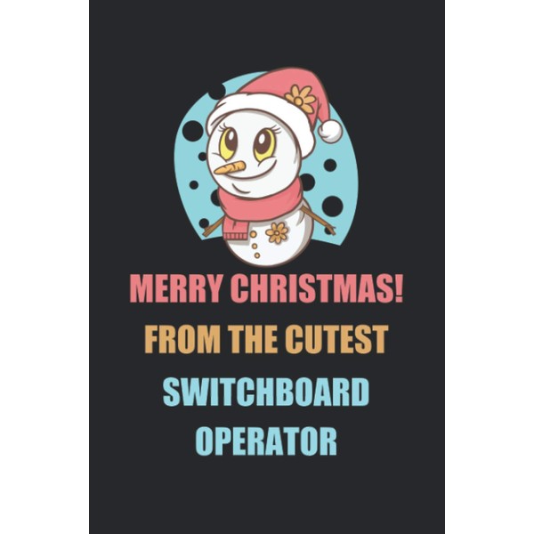 Cute Snowman Christmas Gift for switchboard-operator's