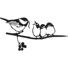 SEABABOO Bird Garden Stake Metal Bird Garden Decoration Figures Garden Decoration for Outdoor Metal Rust Bird Garden Decoration Garden Figures Set Decorative Stake in Rust Used for Garden Balcony Lawn