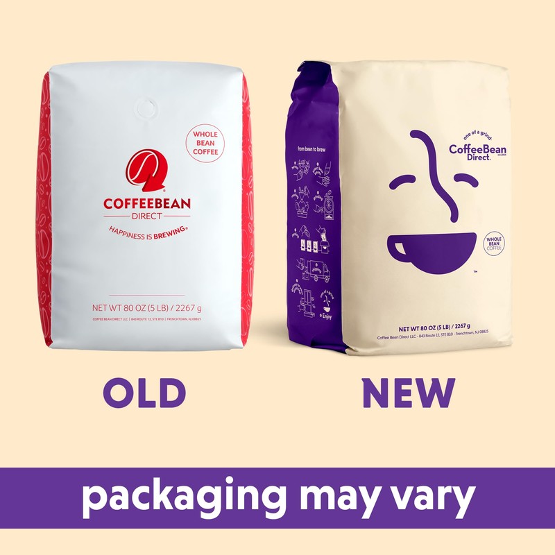 Coffee Bean Direct Seville Orange Flavored, Whole Bean Coffee, 5