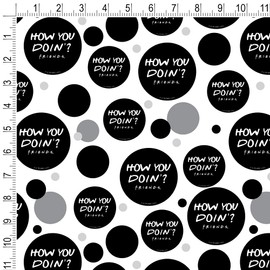 GRAPHICS & MORE Friends How You Doin'? Quote Gift Wrap Wrapping Paper Roll