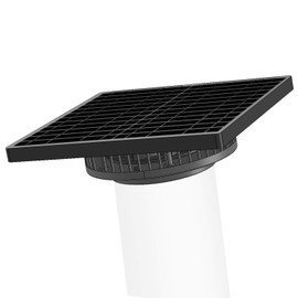 Solar Exhaust Fan, 2500RPM High CFM Ventilation for Up to 500 Sq.Ft Solar Attic Fan, IP65 Waterproof, Auto On/Off, Whisper Quiet - Easy DIY Installation for Garage, Greenhouse, Shed, Roof Vent (15W)