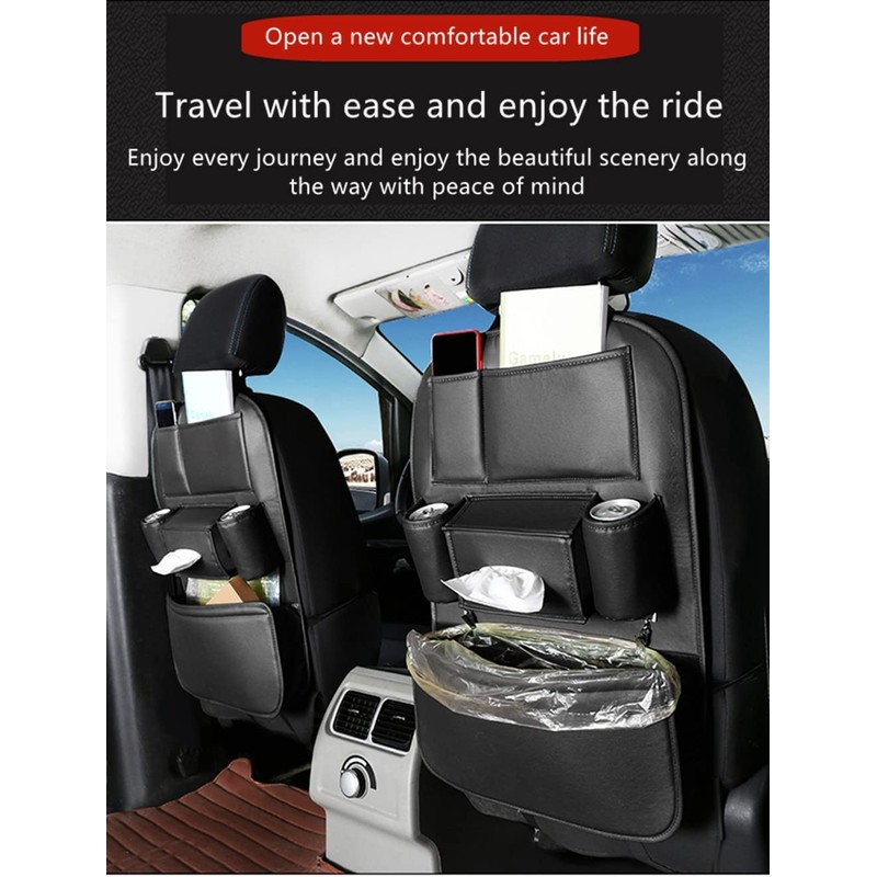 SENYAZON Universal Car Seat Organizer, 4th Generation Enhanced Car Rear