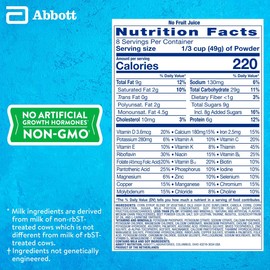 PediaSure Grow & Gain with Immune Support Shake Mix Powder, 23 Vitamins & Minerals, 6g Protein, Non-GMO, Gluten-Free, Strawberry, 14.1 oz Can, Pack of 6-48 servings