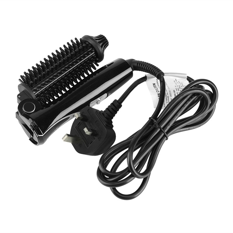 Ceramic Tourmaline Foldable Anion Hair Brush Curler Hair Curling Iron