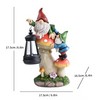 Solar Gnome Garden Statue for Outdoor Decor – Cute LED