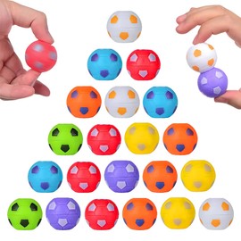 Football Spinner Fingertips Toy, Pack of 24 Football Fidget Spinner Ball, Rotating Game Kids Mini Football Spinning Toy for Classroom Prizes Gifts Children's Birthday Party