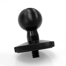 20MM Ball Mount Base Ball Adapter with 1/4" Screw Compatible with Inst a360 OneX4, X3, X2, X, RS, GO2, D JI OS MO Action Camera - Motorcycle & Phone Holder