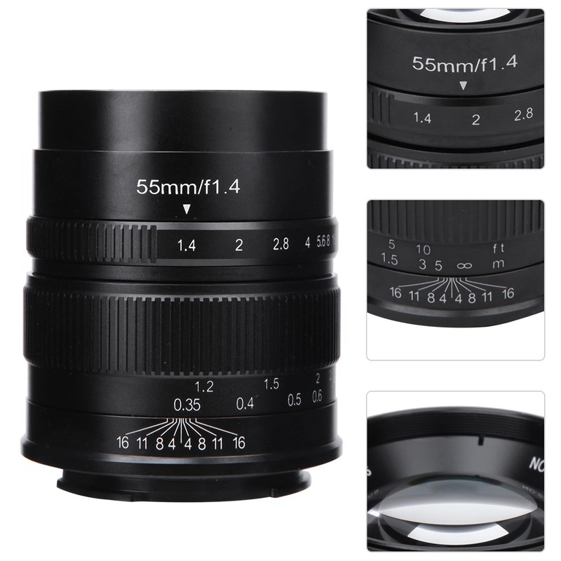 55mm F1.4 APSC Large Aperture Fixed Lens for Fuji FX