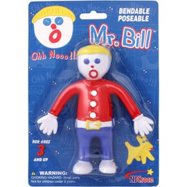 NJ Croce 5.75" Mr. Bill Poseable Figure, Classic Saturday Night Live Show Toy, Safe for Kids, Vintage Gift for Kids or Collectors, Collectible Action Figure