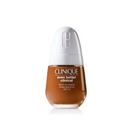 Clinique Even Better Clinical Serum Full Coverage Hydrating Foundation Broad Spectrum SPF 25 With Vitamin C, Salicylic Acid + Hyaluronic Acid For Oily Skin Types, Clove
