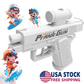 Unbranded Prank Two-Way WaterGun,Prank Squirt Gun Can Spray from Front and Back (White)