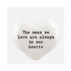 East of India White Heart Token - Ones We Love
