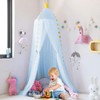 Jolitac Princess Bed Canopy for Girls Room Decor Round Lace