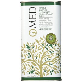 O-Med Arbequina Extra Virgin Olive Oil - 1000 ML (33.8 Fl Oz)