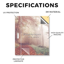 Carbon Fiber Tablet Skin Compatible with BOOX Go Color 7 (2024) - Happens for A Reason - Premium 3M Vinyl Protective Wrap Decal Cover - Easy to Apply | Crafted in The USA by MightySkins