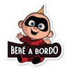 Sticker Car Baby on Board Jack 15 x 15 cm
