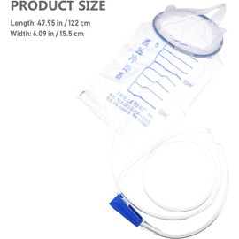Bolsa para irrigación de de PP, 10 unidades, white, ligera, para limpieza de colon y lavado médico en adultos y parejas
