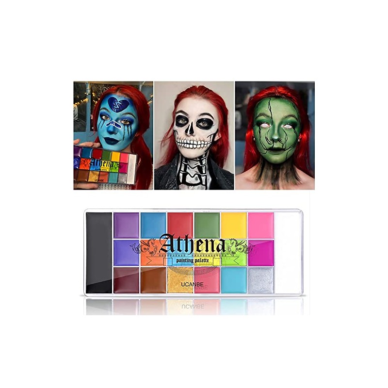 Ucanbe Face Body Paint Set-athena Painting Palette,10 Professional Artist