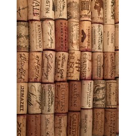 Assorted Printed Wine Corks, 130, Only Real Corks, No Synthetics - for Crafts Projects!
