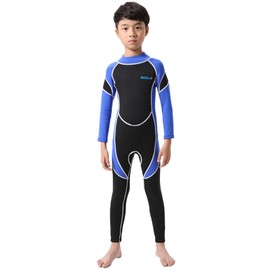 Neoprene Wetsuit One Piece Swimsuit for Kids Boys Girls UV Protection for Swim Surf Snorkel Scuba Diving