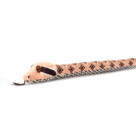 The Petting Zoo Western Diamondback Snake Stuffed Animal Plushie, Gifts for Kids, Earth Keeperz Snake Animals, Zoologee Brown Western Diamondback Snake Plush Toy, 54 inches