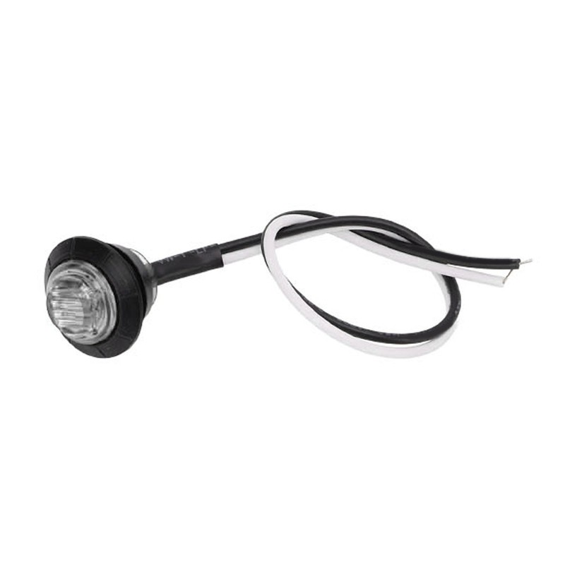 10pcs Side Marker Light 3LED IP68 Waterproof Round Clearance Indicator