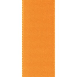 Offray Double Face Satin Craft Ribbon, 5/8-Inch Wide by 50-Yard Spool, Pumpkin